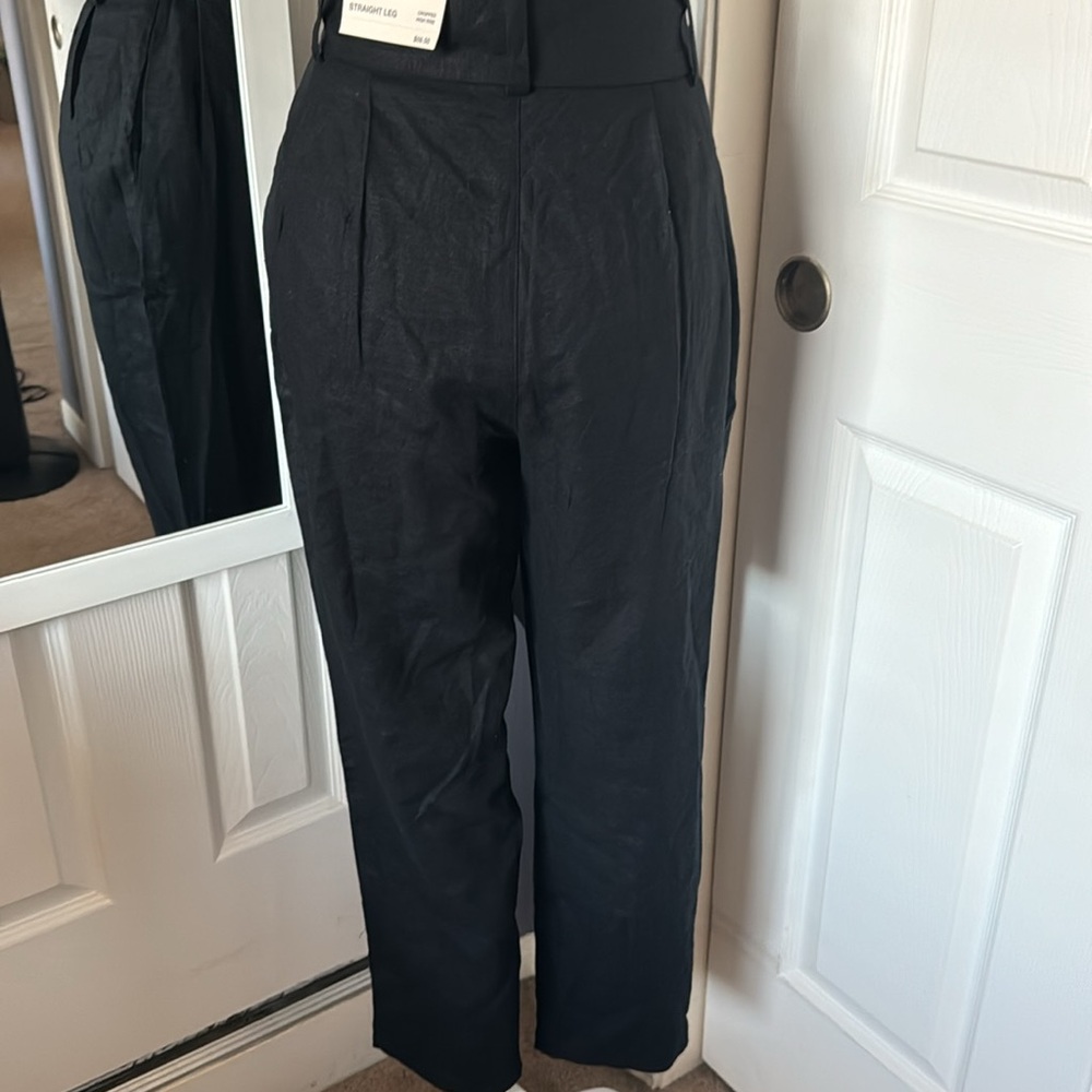 ON 34th black paper-bag  pants - Picture 8 of 9